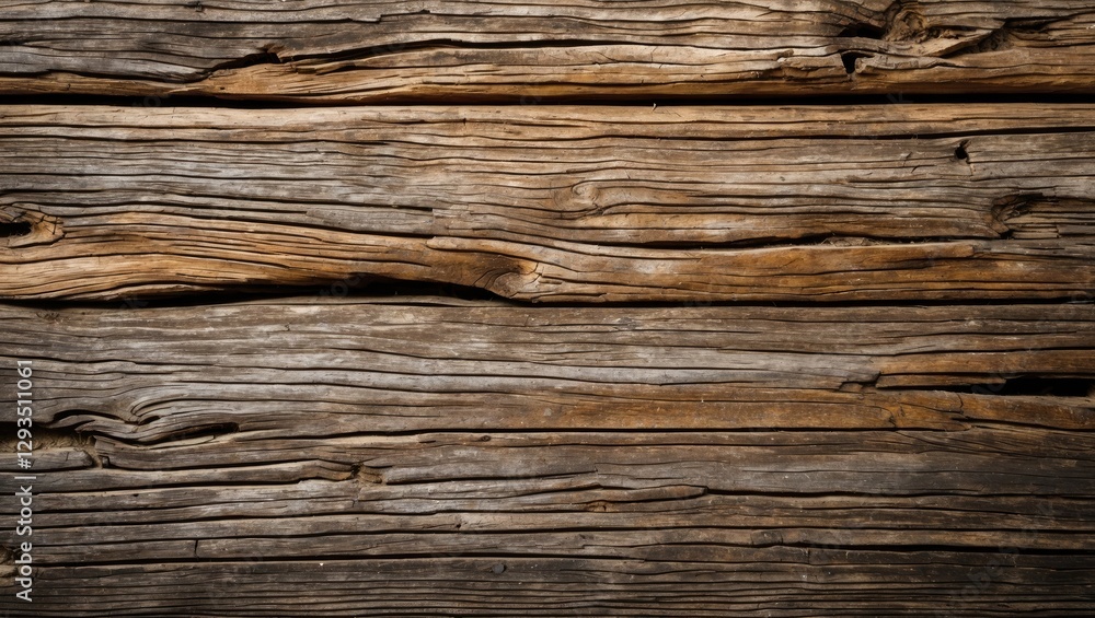 Textured old wooden surface with natural grooves and scars creating a rustic and vintage appearance suitable for various design projects. Textured old wooden surface with natural grooves and scars creating a rustic and vintage appearance suitable for various design projects.