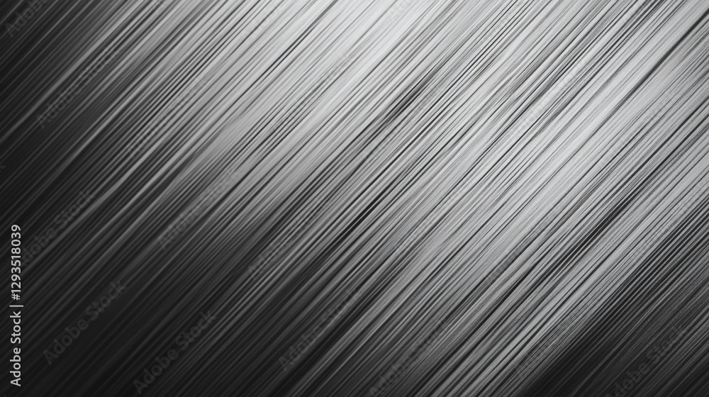 A brushed metal surface with a subtle diagonal grain, creating a modern and dynamic texture. Sleek Silver Metallic Texture with Abstract Geometrical Lines and Gradient Patterns A brushed metal surface with a subtle diagonal grain, creating a modern and dynamic texture. Sleek Silver Metallic Texture with Abstract Geometrical Lines and Gradient Patterns