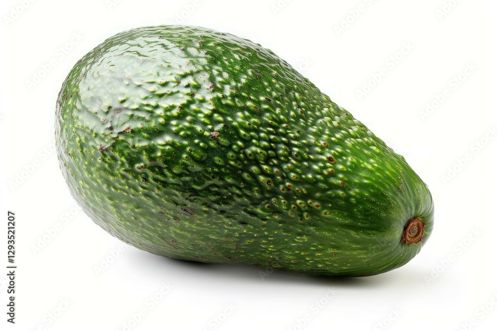 Fresh avocado on white background. Neural network AI generated Fresh avocado on white background. Neural network AI generated