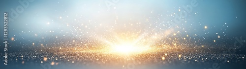 Wallpaper Mural Soft Bokeh Background with Shimmering Light Particles and Glow Torontodigital.ca