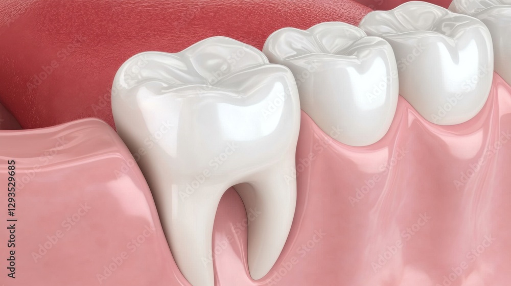 A close-up view of healthy teeth and gums, showcasing strong enamel and proper dental structure. A close-up view of healthy teeth and gums, showcasing strong enamel and proper dental structure.