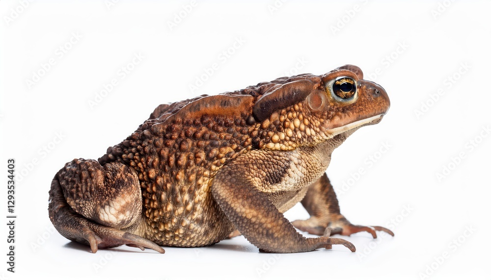 European Toad Bufo bufo Isolated on White Backdrop Striking CloseUp Showcases the Detailed Textures and Vibrant Colors of this Enigmatic Amphibian in a Clean, Studio Environment, European Toad Bufo bufo Isolated on White Backdrop Striking CloseUp Showcases the Detailed Textures and Vibrant Colors of this Enigmatic Amphibian in a Clean, Studio Environment,