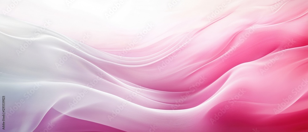 Soft and dreamy pink and white wave gently cascading with light reflections creating a romantic and serene atmosphere Soft and dreamy pink and white wave gently cascading with light reflections creating a romantic and serene atmosphere
