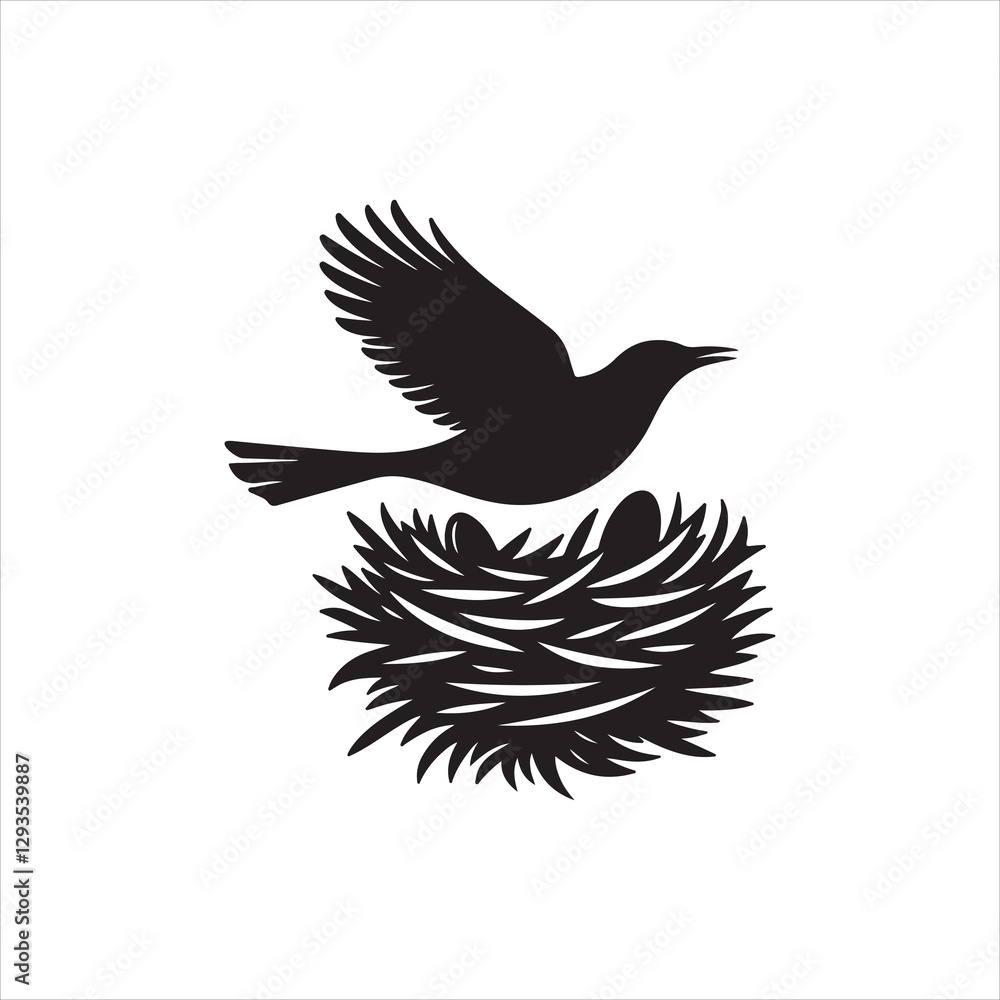 Obraz premium vector bird silhouette