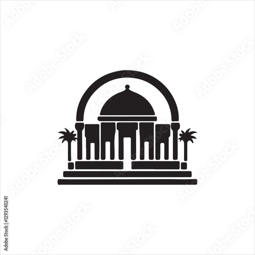 taj mahal vector illustration