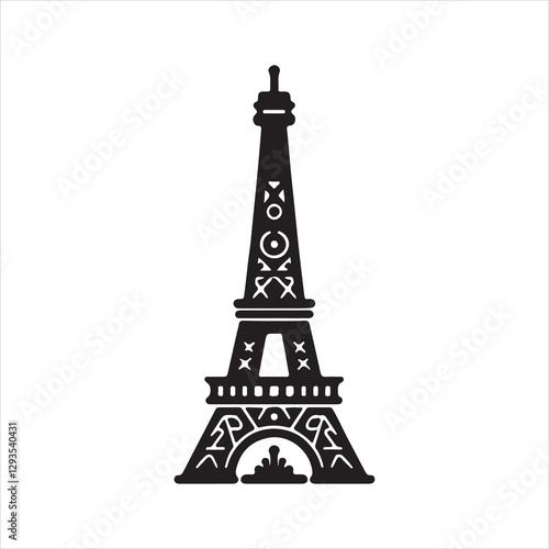 eiffel tower vector illustration