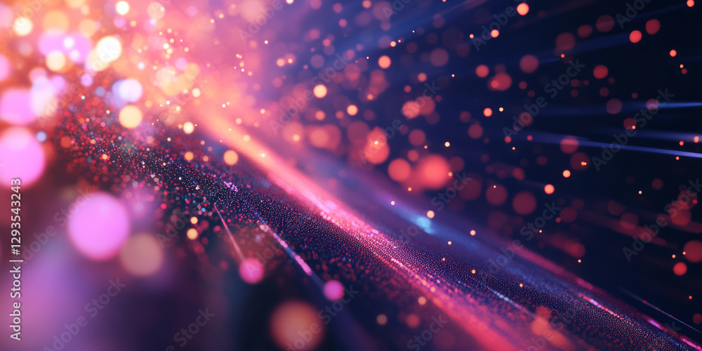 A surreal abstract background with luminous floating particles suspended in a vast digital void. The radiant specks of light pulse and shift in mesmerizing patterns, forming a cosmic-inspired A surreal abstract background with luminous floating particles suspended in a vast digital void. The radiant specks of light pulse and shift in mesmerizing patterns, forming a cosmic-inspired