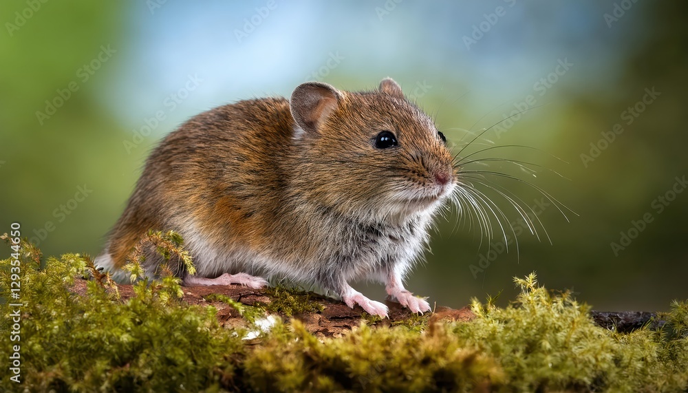 Field Vole Microtus agrestis in Wintery Meadow, Captivating Moment of Wildlife amidst a Frosty Landscape, Showcasing the Grace and Agility of this Elusive Creature. Field Vole Microtus agrestis in Wintery Meadow, Captivating Moment of Wildlife amidst a Frosty Landscape, Showcasing the Grace and Agility of this Elusive Creature.