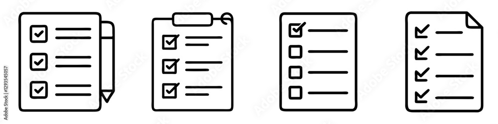 task list icon, task list line art - simple line art of task list, perfect for task list logos and icons task list icon, task list line art - simple line art of task list, perfect for task list logos and icons
