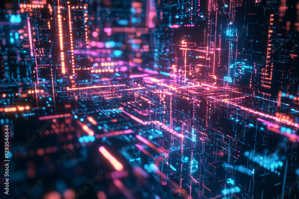 A futuristic digital brain, composed of glowing AI-driven neural connections, holographic data streams, and pulsating cybernetic energy waves. The high-tech abstract background represents deep A futuristic digital brain, composed of glowing AI-driven neural connections, holographic data streams, and pulsating cybernetic energy waves. The high-tech abstract background represents deep