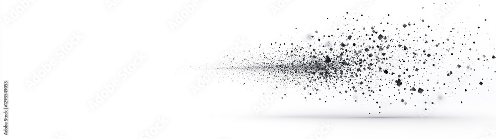 Obraz premium Abstract Dust Particle Motion with White Background and Depth Effect
