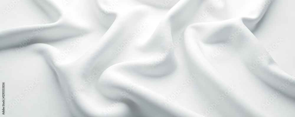 Obraz premium Abstract white jersey fabric texture, close-up , weave, design