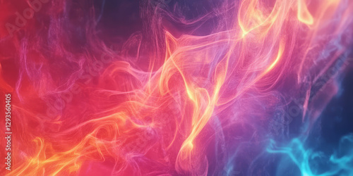 A captivating abstract background with swirling currents of digital plasma, softly pulsing and shifting in a rhythmic, futuristic pattern. The fluid neon motion forms a mesmerizing interplay of color