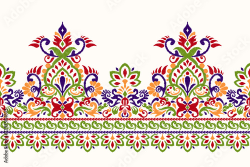 Ikat pattern vector illustration	