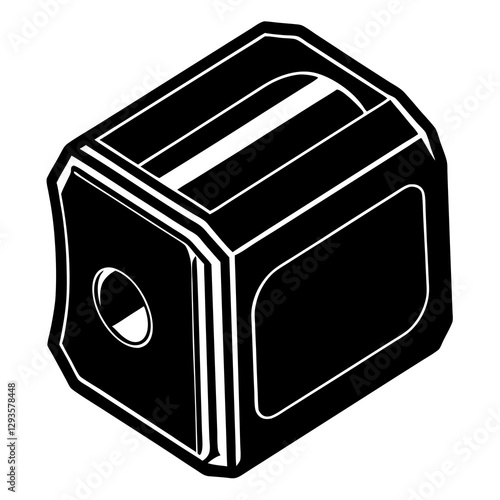 Sharpener silhouette vector illustration 
