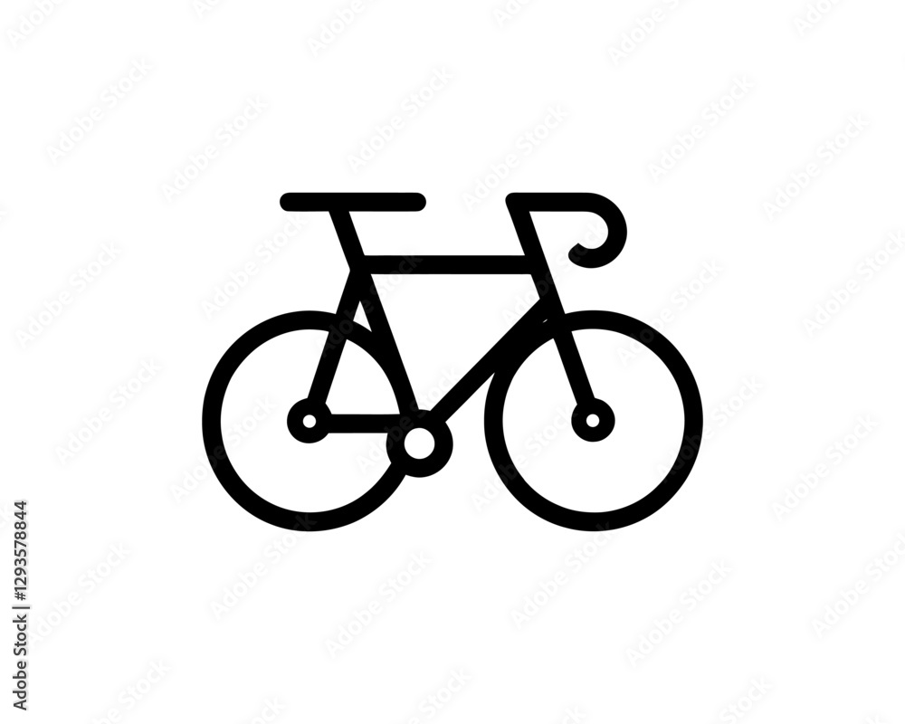 Bicycle icon vector logo template. Line art Bicycle logo design icon symbol vector illustration. Bicycle sign Bicycle icon vector logo template. Line art Bicycle logo design icon symbol vector illustration. Bicycle sign