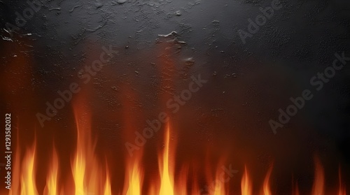 intense heated metal surface with vibrant orange and dark black tones for use in energy-themed designs high-temperature concepts or dynamic digital art