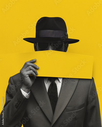 Collage of Spy. Spy Concept. Generative AI