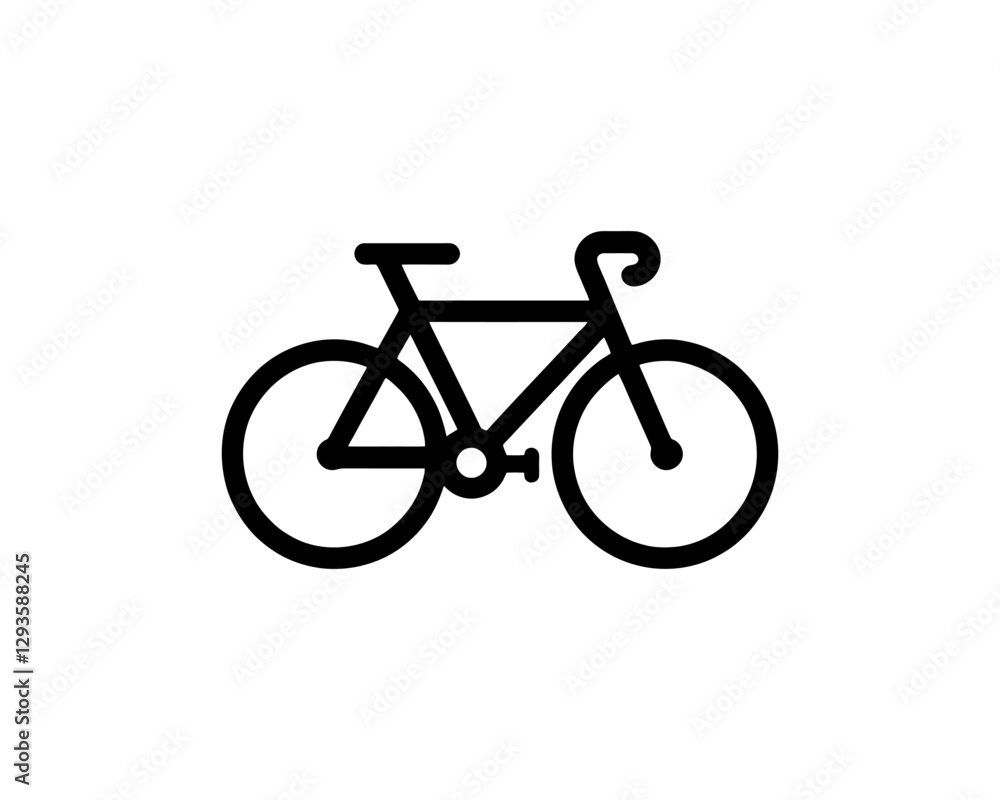 black bicycle isolated on white black bicycle isolated on white