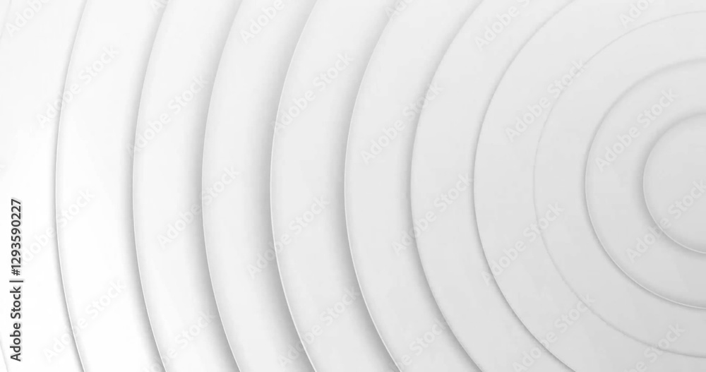 Obraz premium Image of white circles moving on white background