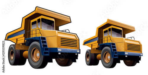 Heavy duty Dump Truck illustration 
