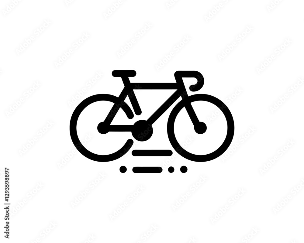 Fototapeta premium bicycle icon vector illustration