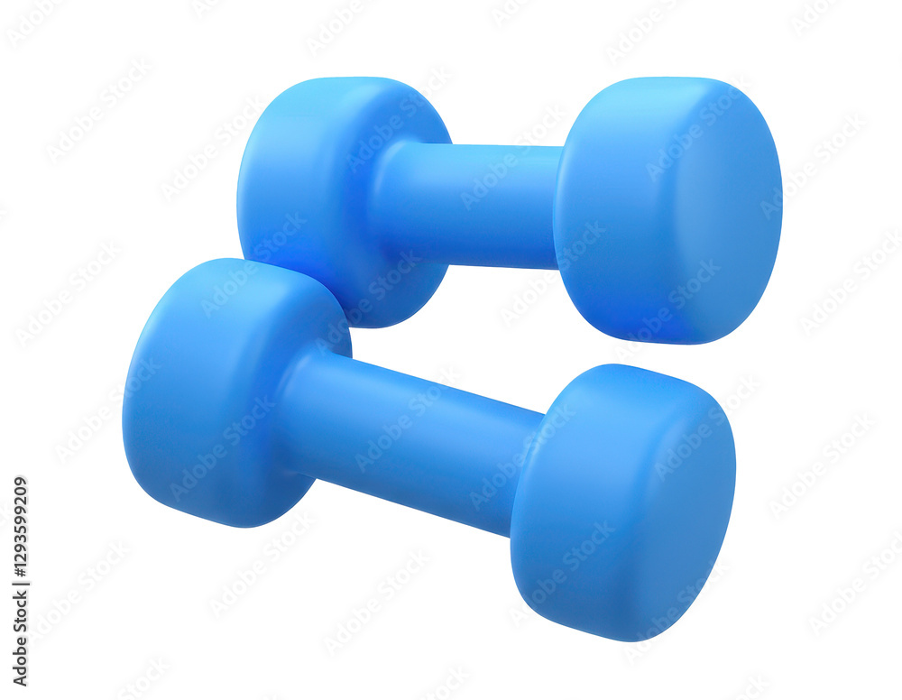 Pair of gym dumbbells isolated on transparent background Pair of gym dumbbells isolated on transparent background