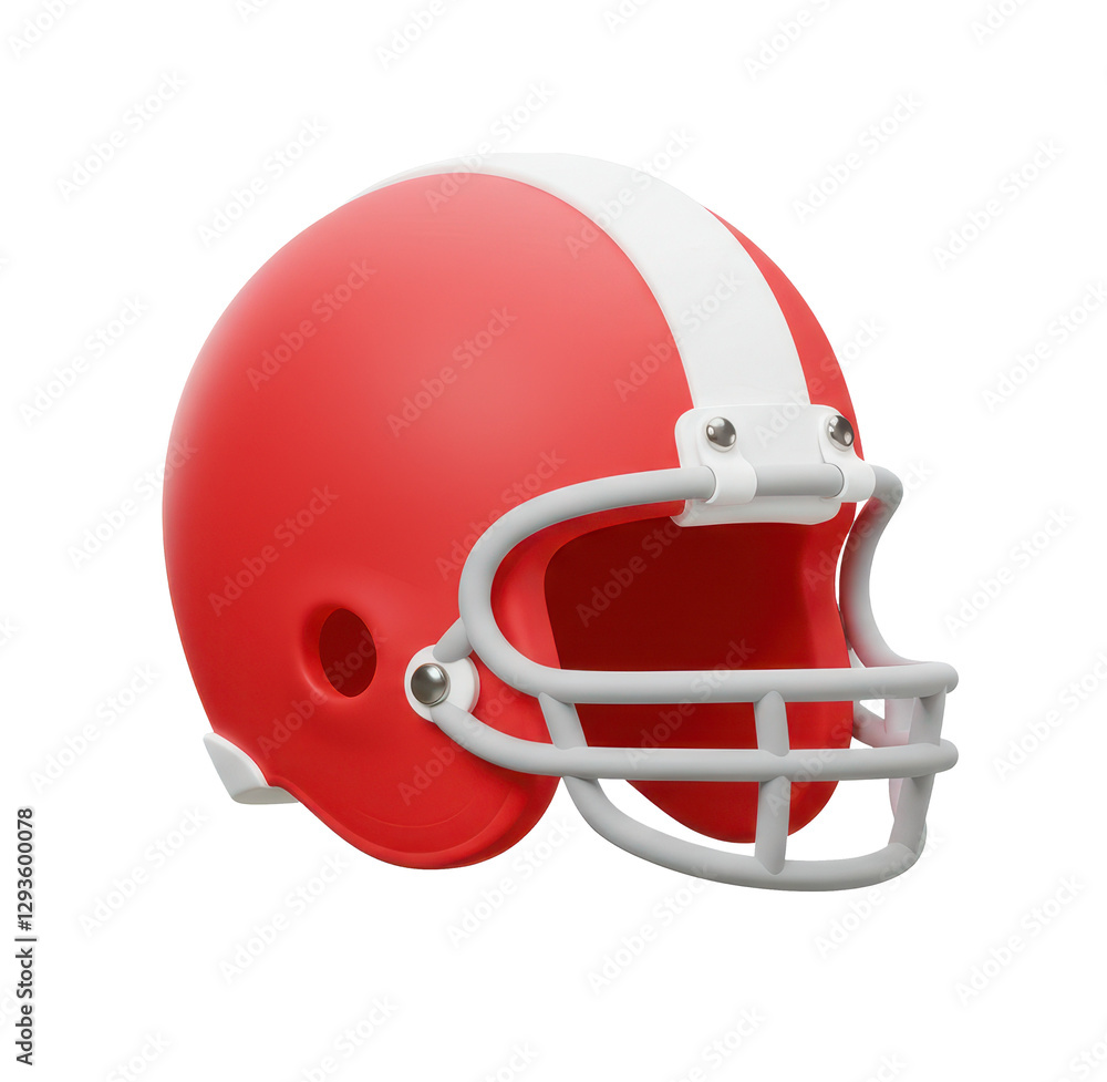 Fototapeta premium american football helmets isolated on white background.
