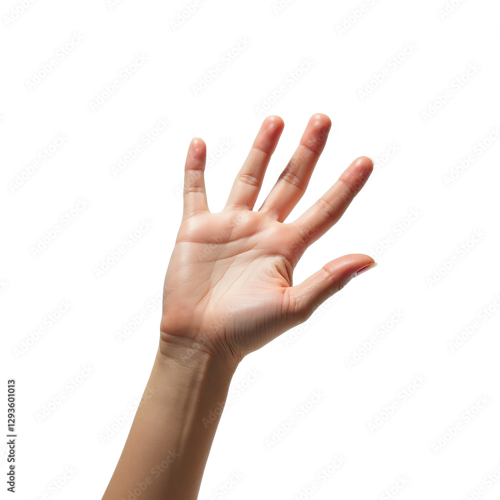 A hand is shown in a relaxed position with all fingers extended and slightly spread apart. The background is transparent, making it suitable for overlaying onto other images. A hand is shown in a relaxed position with all fingers extended and slightly spread apart. The background is transparent, making it suitable for overlaying onto other images.