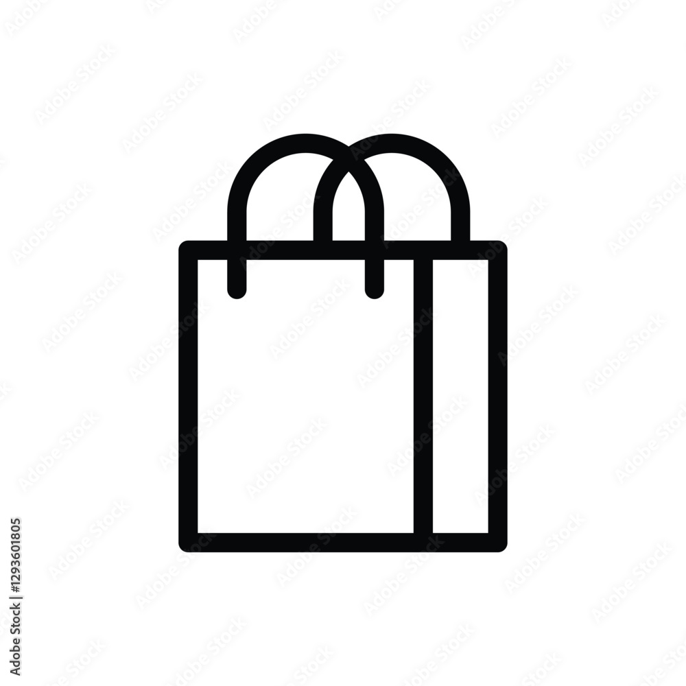 shopping bag vector icon. purches icon shopping bag vector icon. purches icon