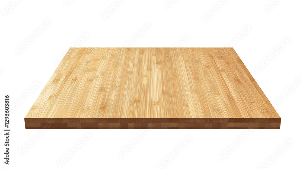 light brown wooden tabletop, angled slightly, with a natural wood grain texture visible against a pure white background. light brown wooden tabletop, angled slightly, with a natural wood grain texture visible against a pure white background.