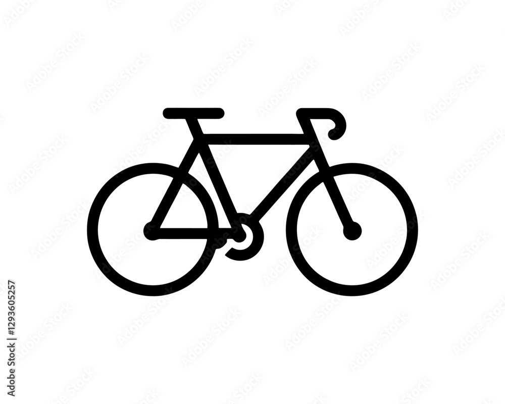 Bicycle icon vector logo template. Line art Bicycle logo design icon symbol vector illustration. Bicycle sign Bicycle icon vector logo template. Line art Bicycle logo design icon symbol vector illustration. Bicycle sign