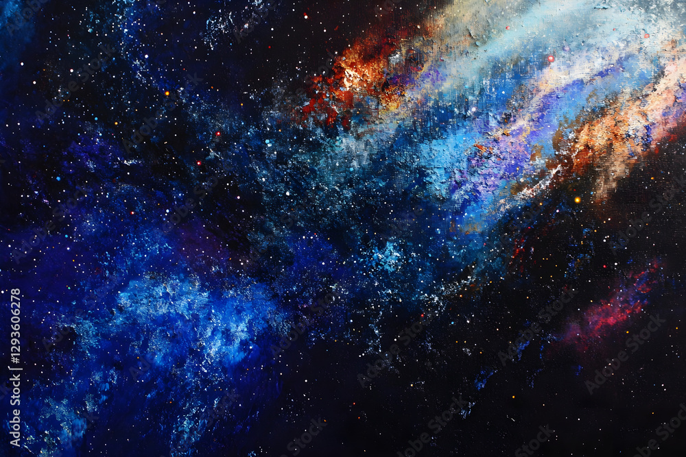 Naklejka premium Galaxy Background