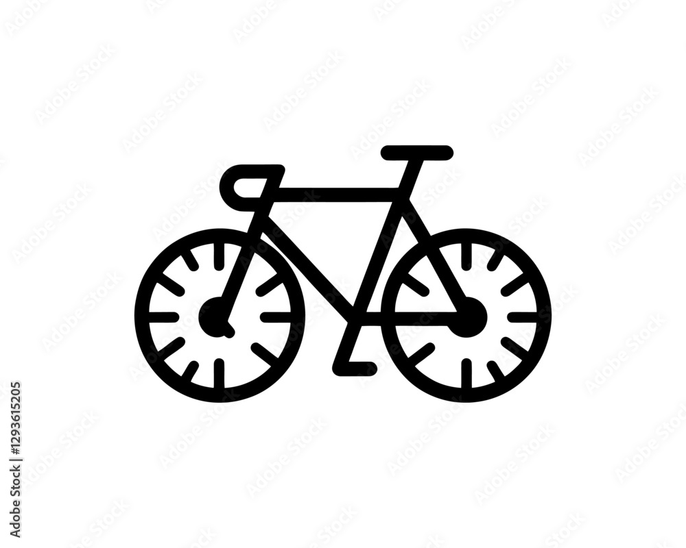 Fototapeta premium Bicycle Logo Design Icon Symbol Vector Template.