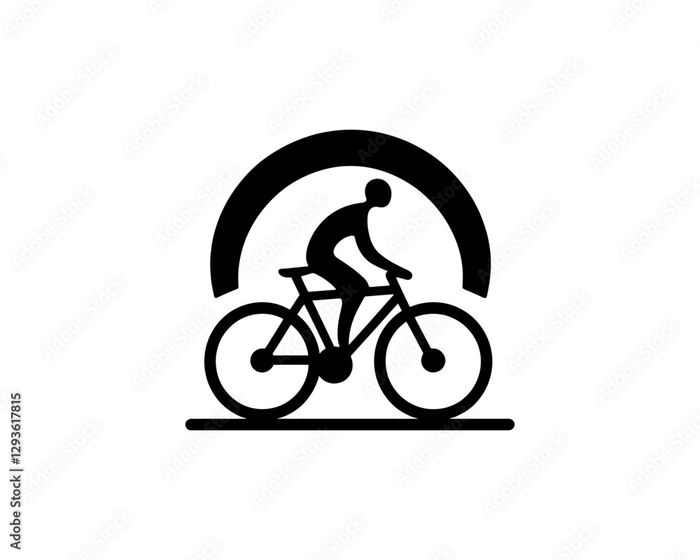 Bicycle Logo Design Icon Symbol Vector Template. Bicycle Logo Design Icon Symbol Vector Template.