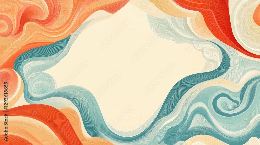 The Colorful Abstract Swirls Create A Beautiful Artistic Background