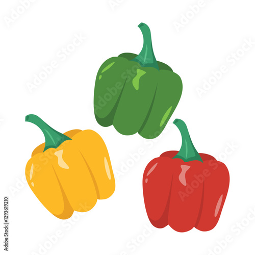bell pepper vegetable illustration design