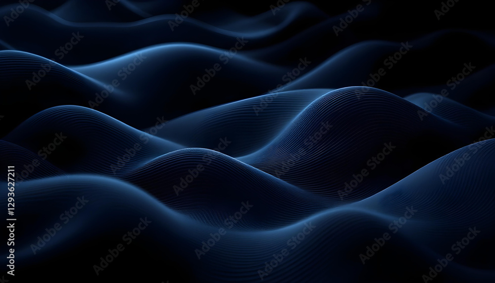 Obraz premium cloth wave dark background 2