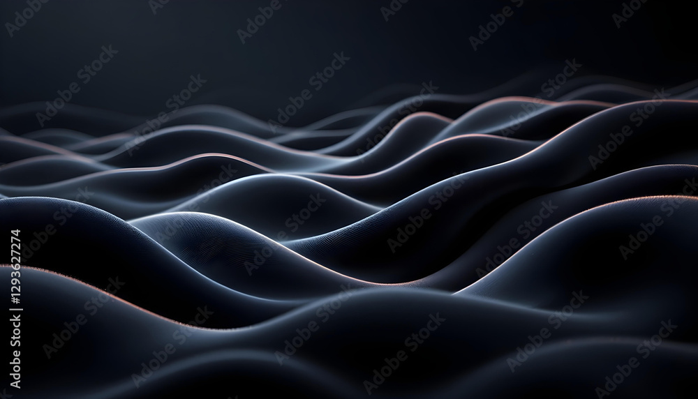 Obraz premium cloth wave dark background 3