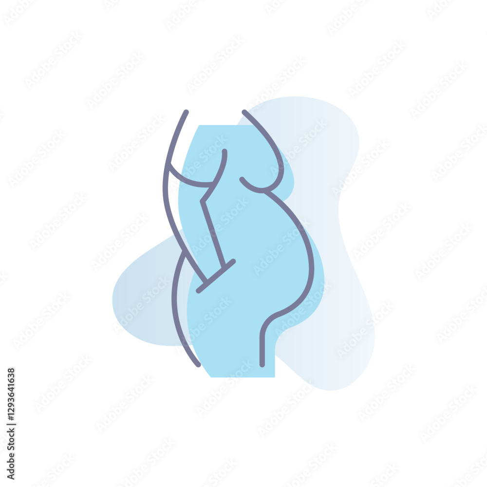 Fototapeta premium Pregnant Vector icon