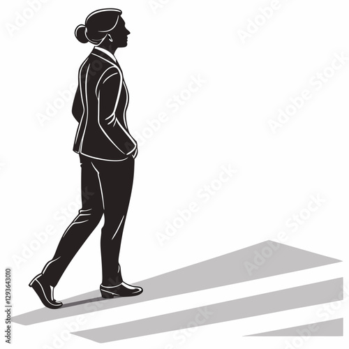 Set Of Business People Silhouettes In Action Vector Illustration Isolated On A White Background .business character
employee management
business leader
corporate illustration
management
