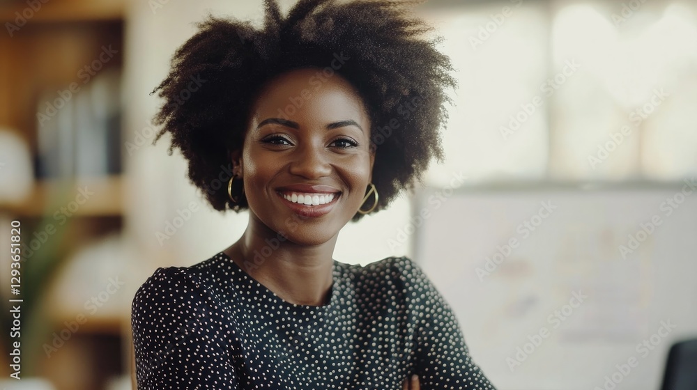 Portrait of a Confident and Smiling African American Businesswoman Portrait of a Confident and Smiling African American Businesswoman