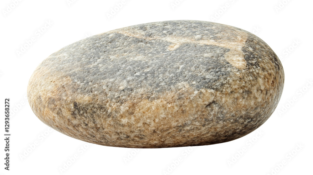 Smooth River Stone Natural Beige Grey Texture rock macro isolated on transparent background Smooth River Stone Natural Beige Grey Texture rock macro isolated on transparent background