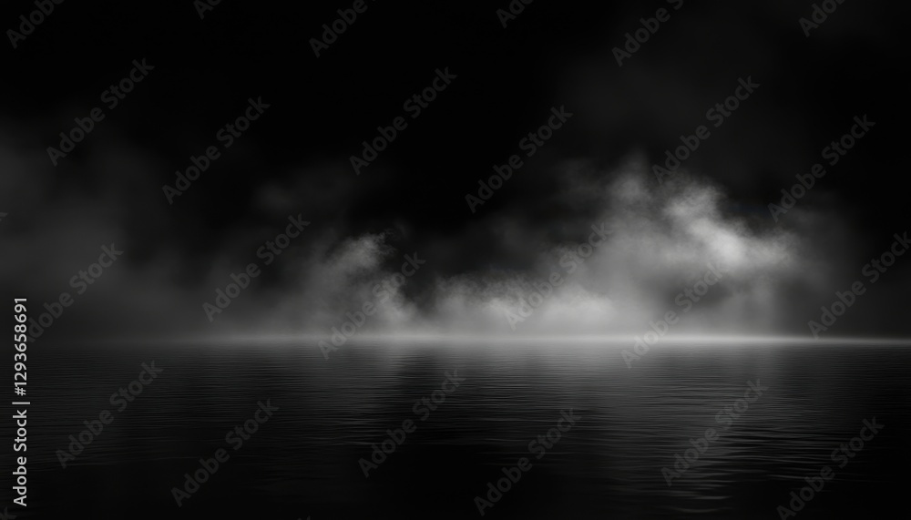Mysterious Fog over Dark Water Mysterious Fog over Dark Water