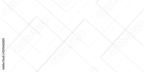 Abstract white background design with layers of textured white transparent material in triangle and squares shapes. White color technology concept geometric line vector background. minimalistic deign.
