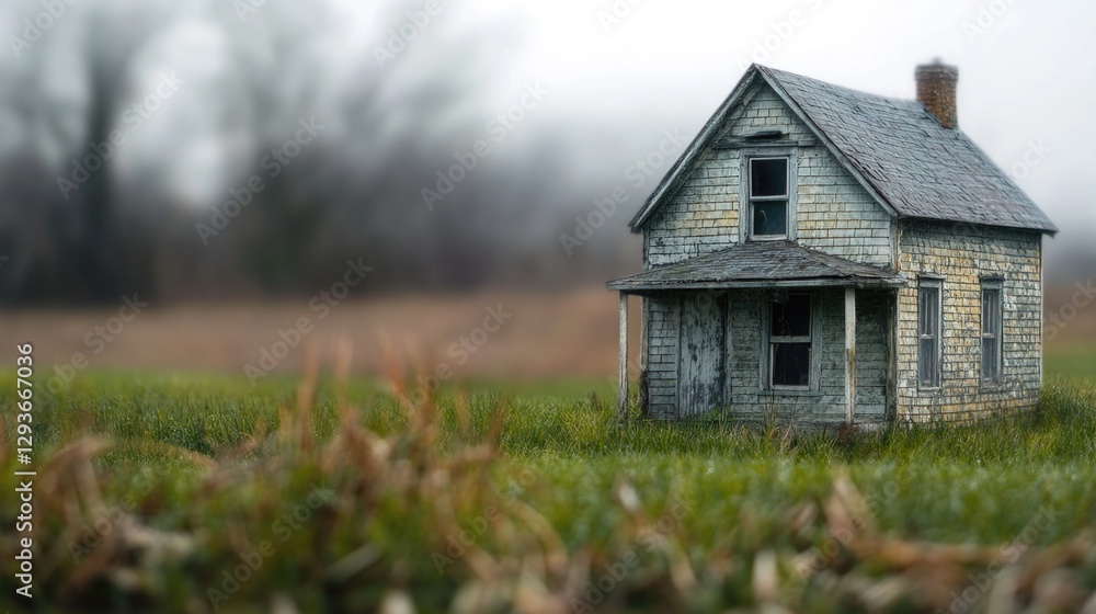 A small house surrounded by lush grass and perhaps awaiting its next adventure A small house surrounded by lush grass and perhaps awaiting its next adventure