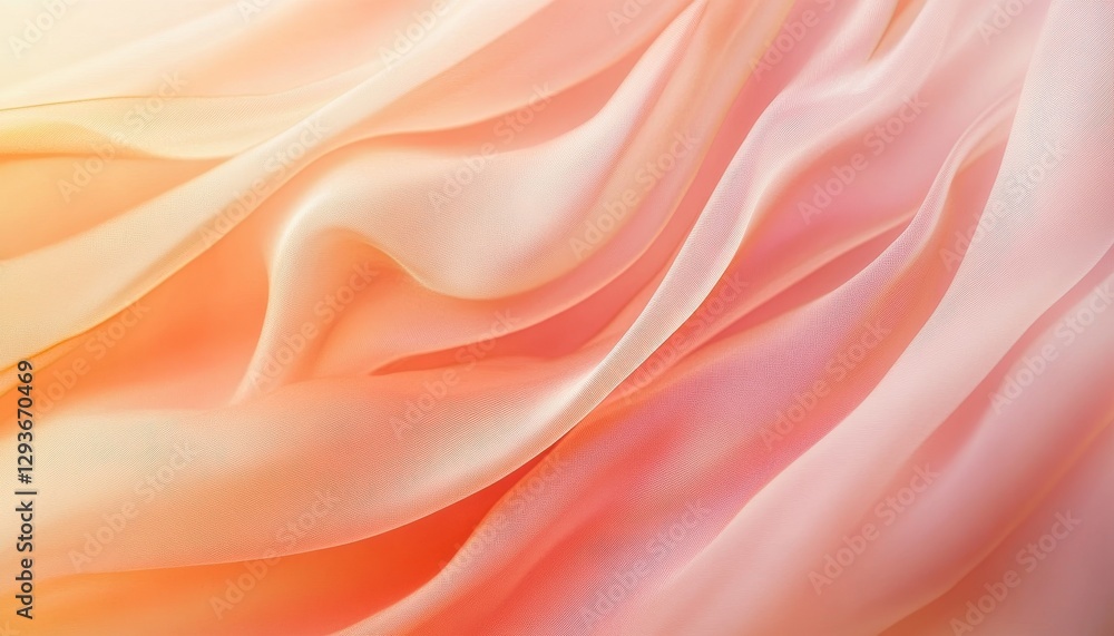 Soft Peach and Orange Draped Fabric Texture Background Soft Peach and Orange Draped Fabric Texture Background