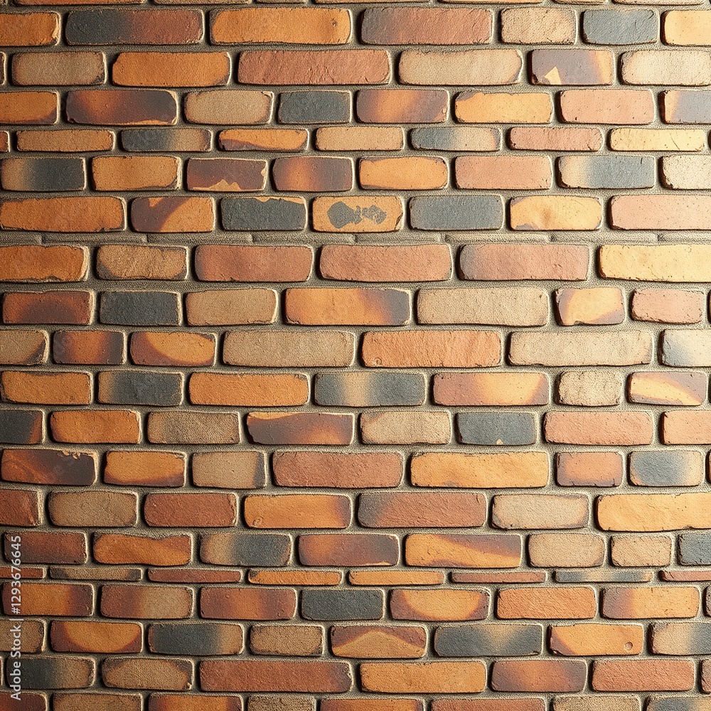 Fototapeta premium Aged Brickwork Geometric Patterns - Retro Design