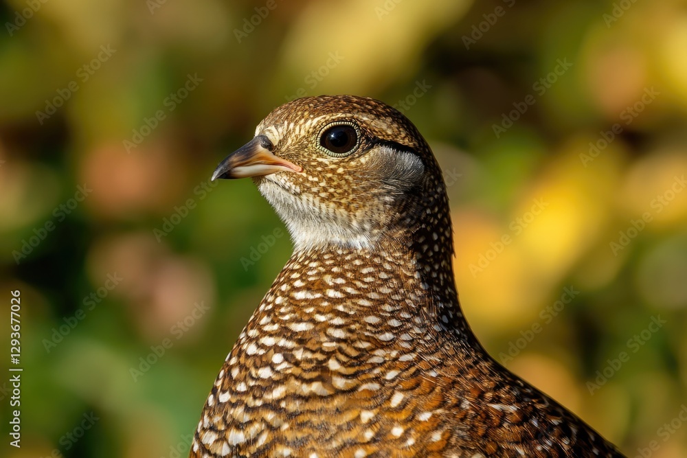 A close-up shot of a bird's face with a blurred background A close-up shot of a bird's face with a blurred background