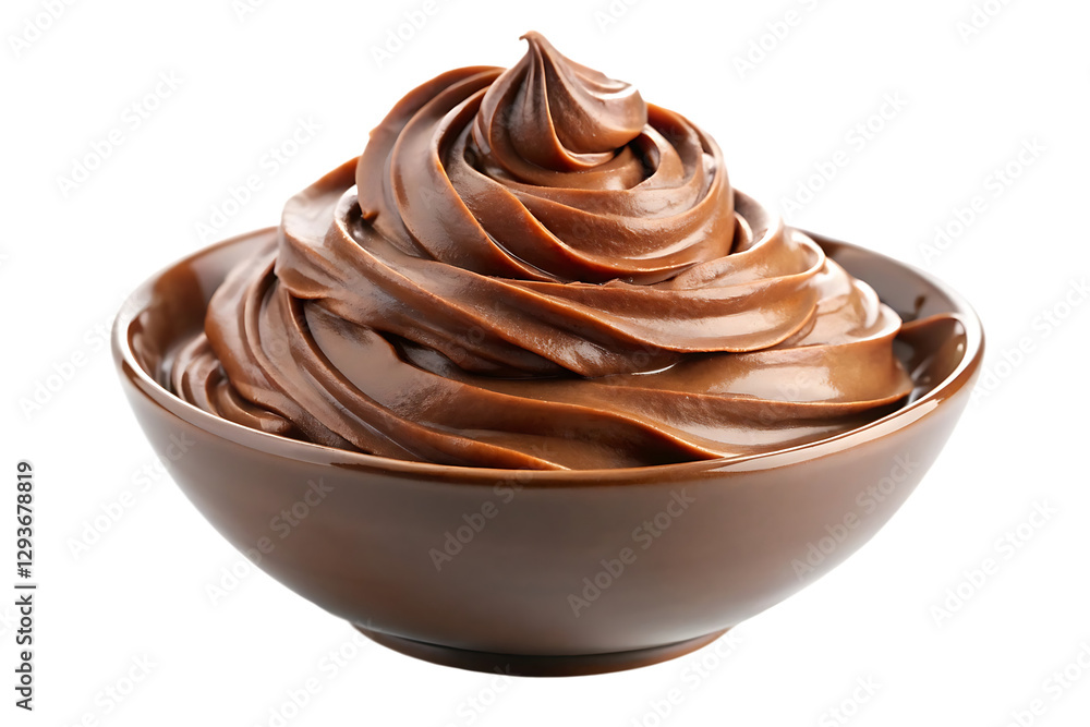 a bowl of chocolate frosting image isolated on a transparent background a bowl of chocolate frosting image isolated on a transparent background